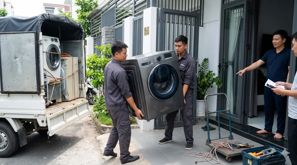 Thu mua thanh lý máy giặt Samsung AddWash, EcoBubble còn bảo hành hoặc hỏng